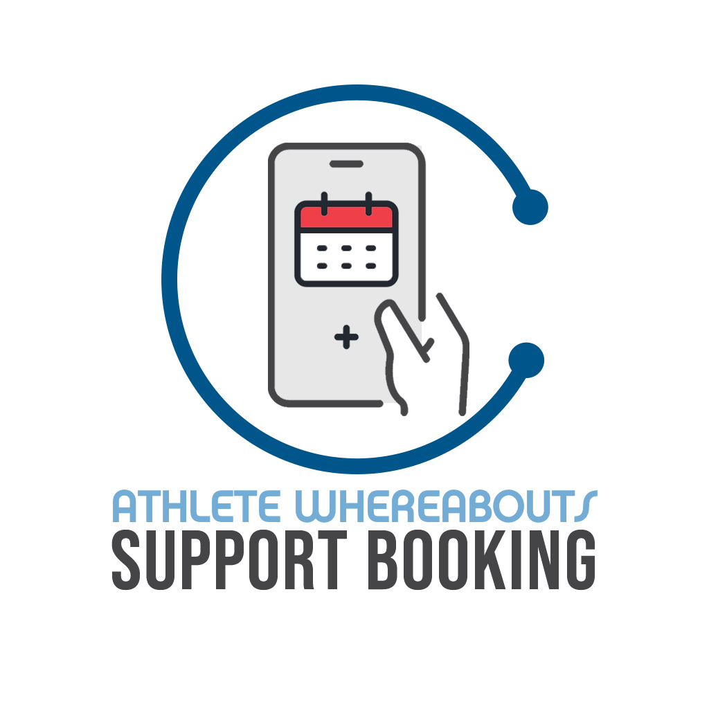 Athlete Support Whereabouts Booking logo.